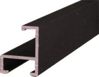 Moldura de aluminio perfil recto 081022242 Negro Mate