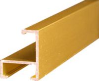 Moldura de aluminio perfil recto 081022305 Oro Mate