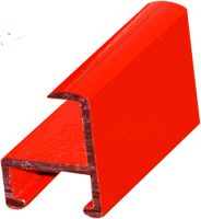 Moldura de aluminio lacados 0812270 Rojo