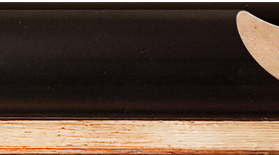 Moldura de madera MM00853 Negra Filo Plata