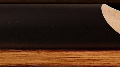 Moldura de madera MM00854 Negra Filo Oro