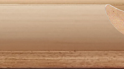 Moldura de madera MM00855 Blanca Filo Plata