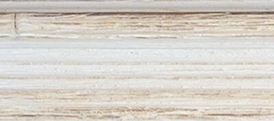Moldura de madera rústica blanca MM013O5