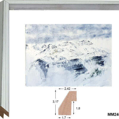 Moldura artesana de Blanco Rozado MM02468