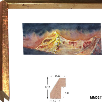 Moldura Artesana Peón Pan de Oro MM02471