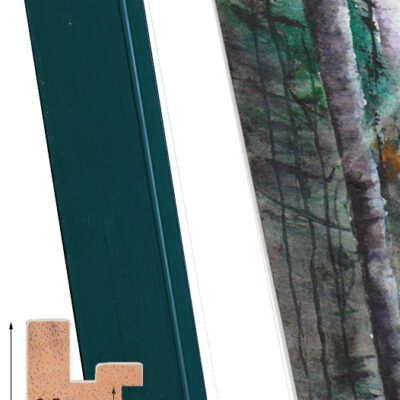 Moldura artesana de Silla Verde Oscura MM02553