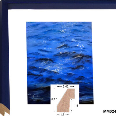 Moldura artesana de Peón Azul Marino MM02465