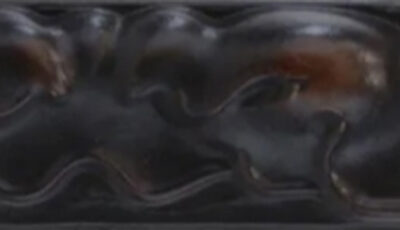 MM001268 Moldura De Madera Grabada Negra